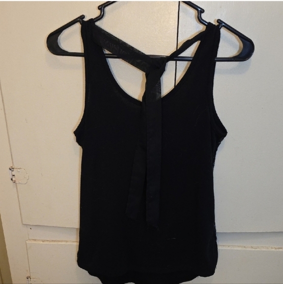 Glamorous Black Sequin V-Neck Tank Top | Size S/M - Picture 4 of 4